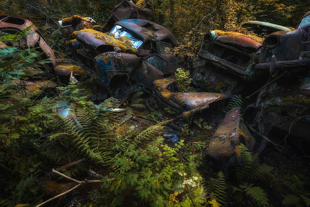 The Pile Of Cars art print by Benny Pettersson for $57.95 CAD