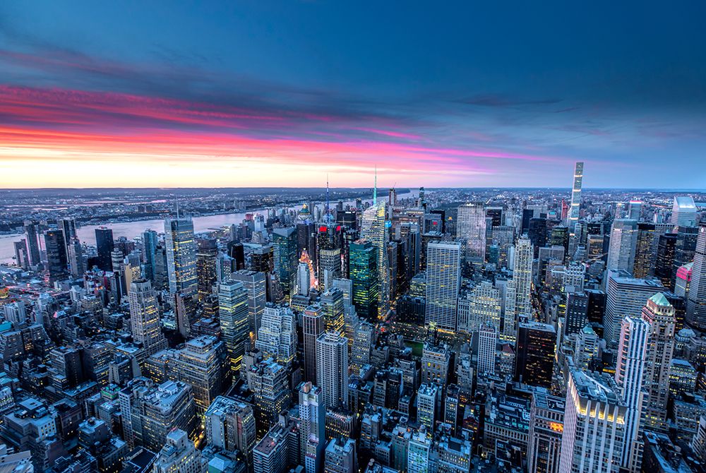 Nyc Skyline art print by Ashley Sowter for $57.95 CAD