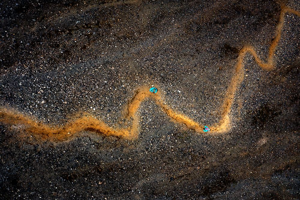 Stock Chart -- Aerial Abstract Of A Hiking Trail art print by James Bian for $57.95 CAD