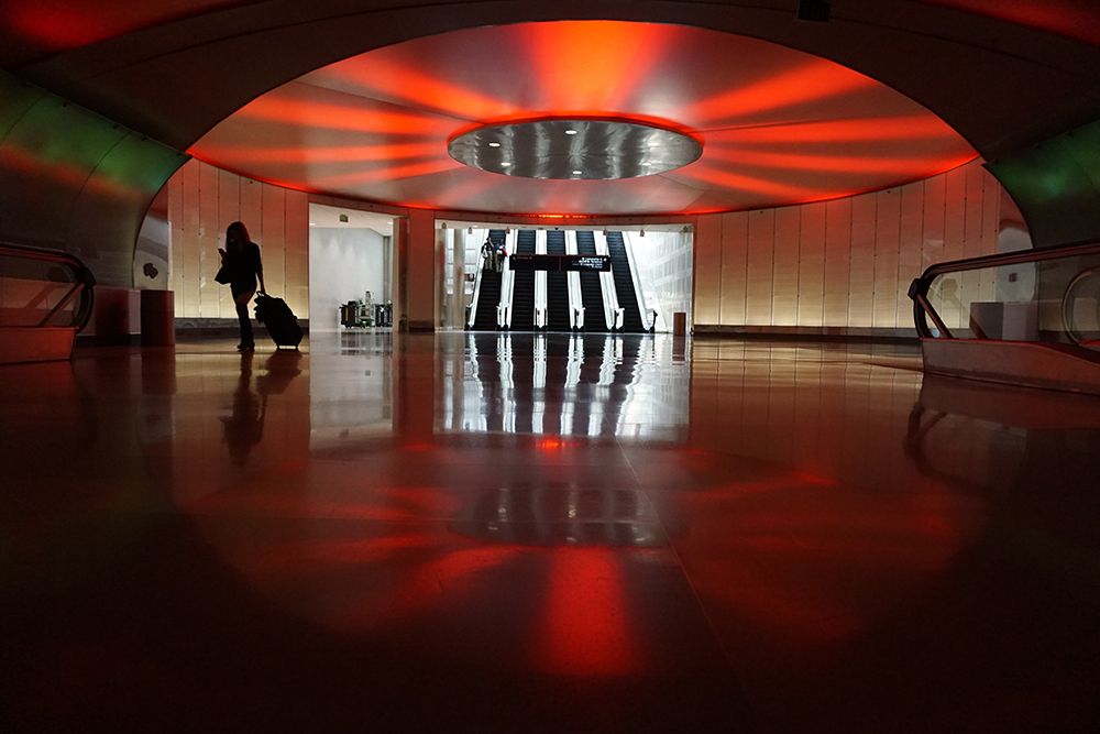 Red - Detroit Metro Airport art print by Rose Ungvari for $57.95 CAD