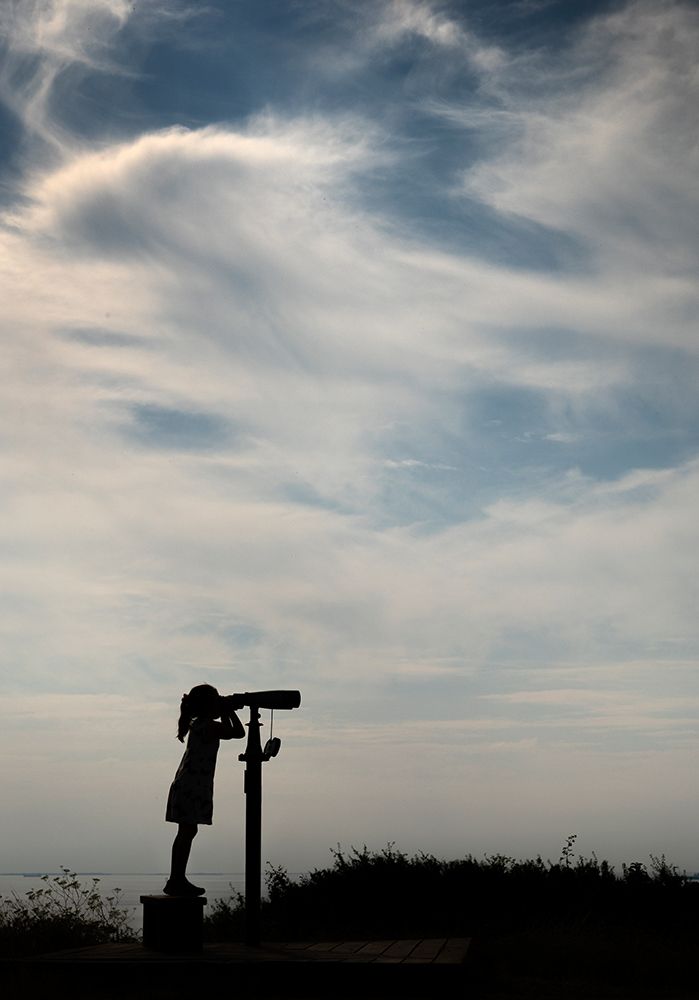 Girl And Binoculars art print by Lotte Gronkjar for $57.95 CAD