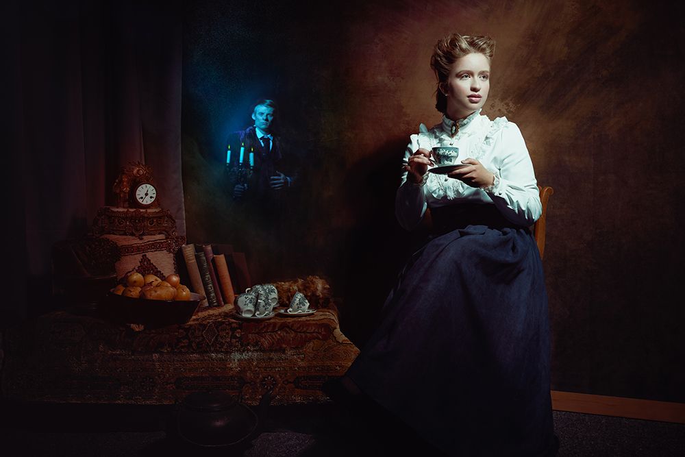 The Haunted Man Is Visiting Her. art print by Ineke Mighorst for $57.95 CAD