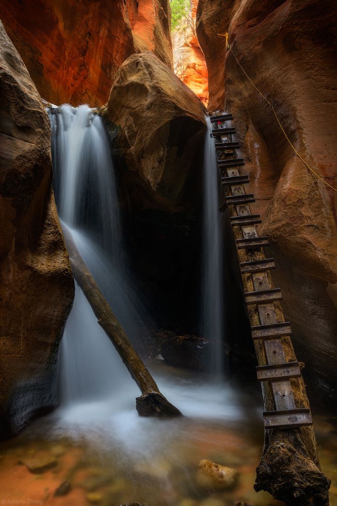 Waterfall art print by Johnny Zhang for $57.95 CAD