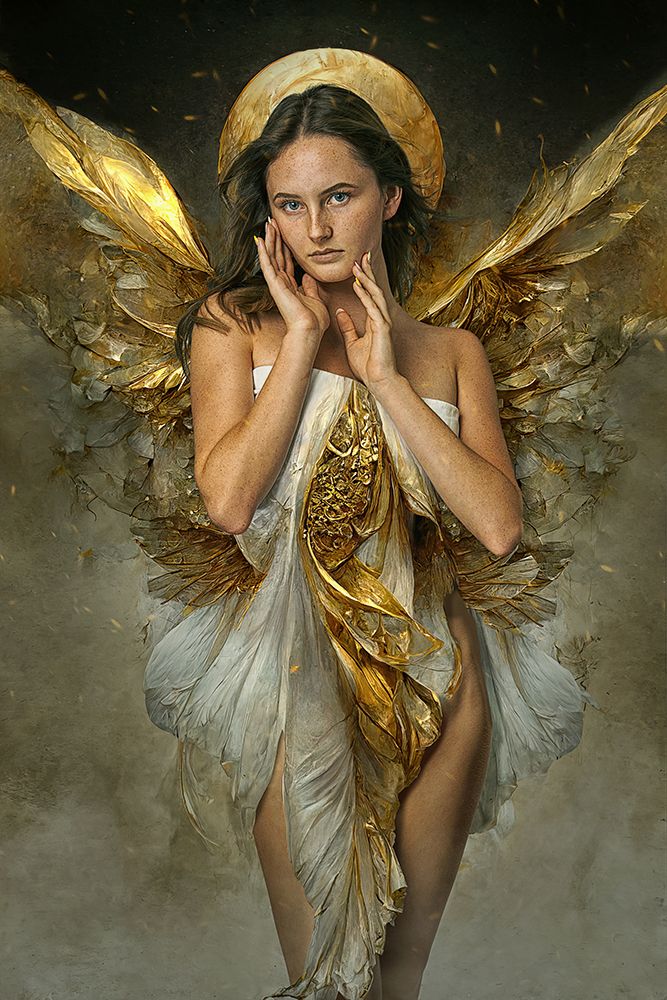 Goldenangel art print by Marcel Egger for $57.95 CAD