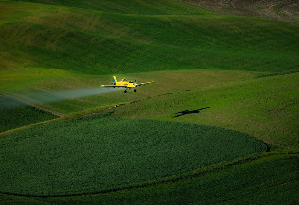 The Airplane And The Palouse art print by Shuqing Bao for $57.95 CAD