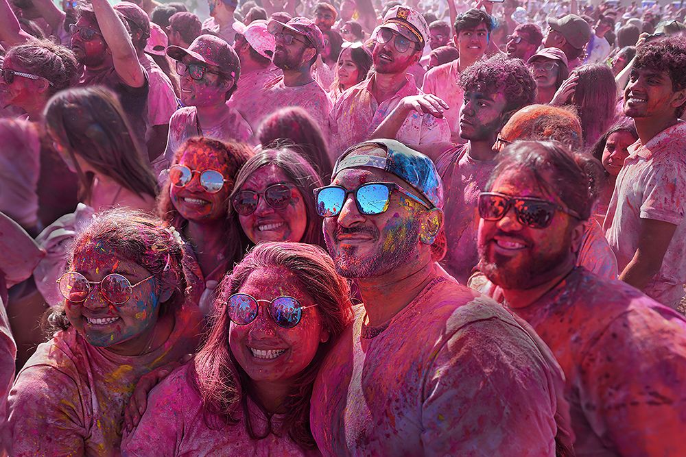 Holi Fest art print by Jiangping Chang for $57.95 CAD