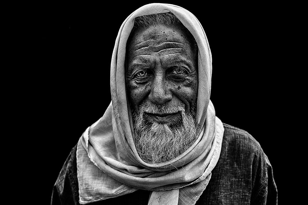 Smile Of An Old Man art print by Partha P Roy for $57.95 CAD