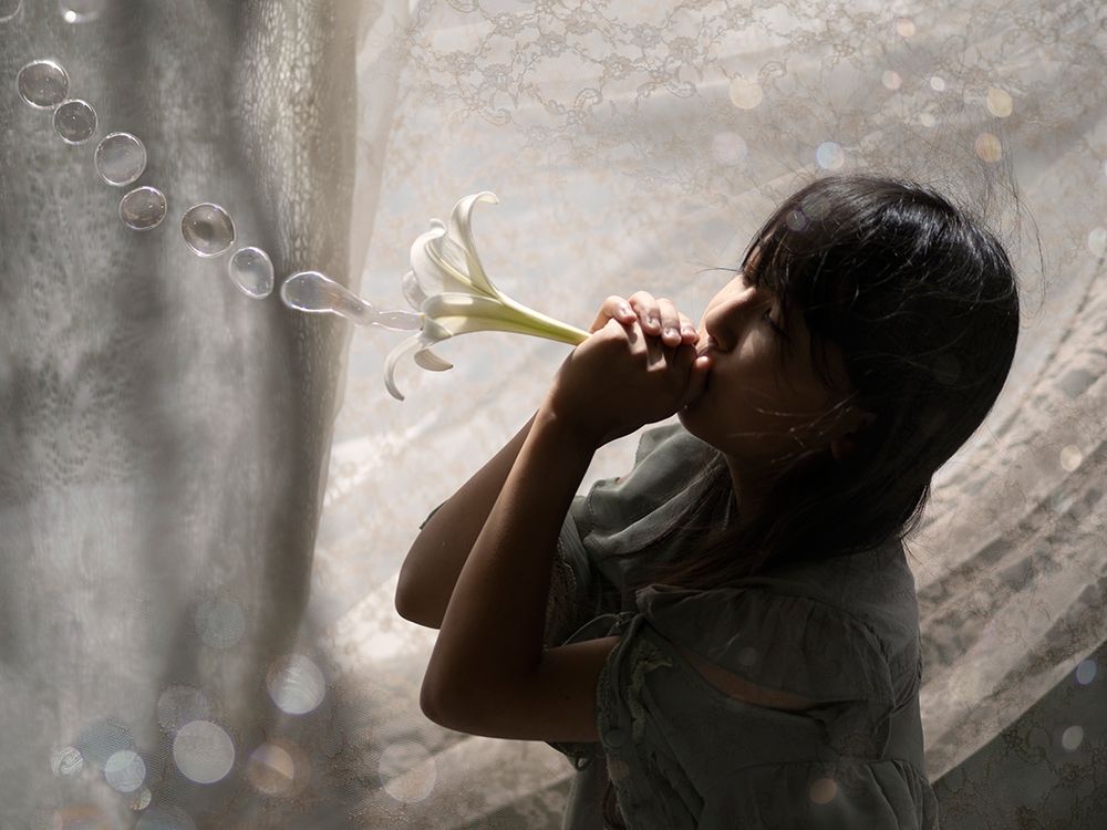 A Lily And Bubls art print by Takako Ugachi for $57.95 CAD