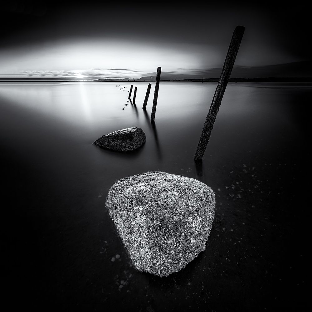 Silent Beach art print by Sunny Ding for $57.95 CAD