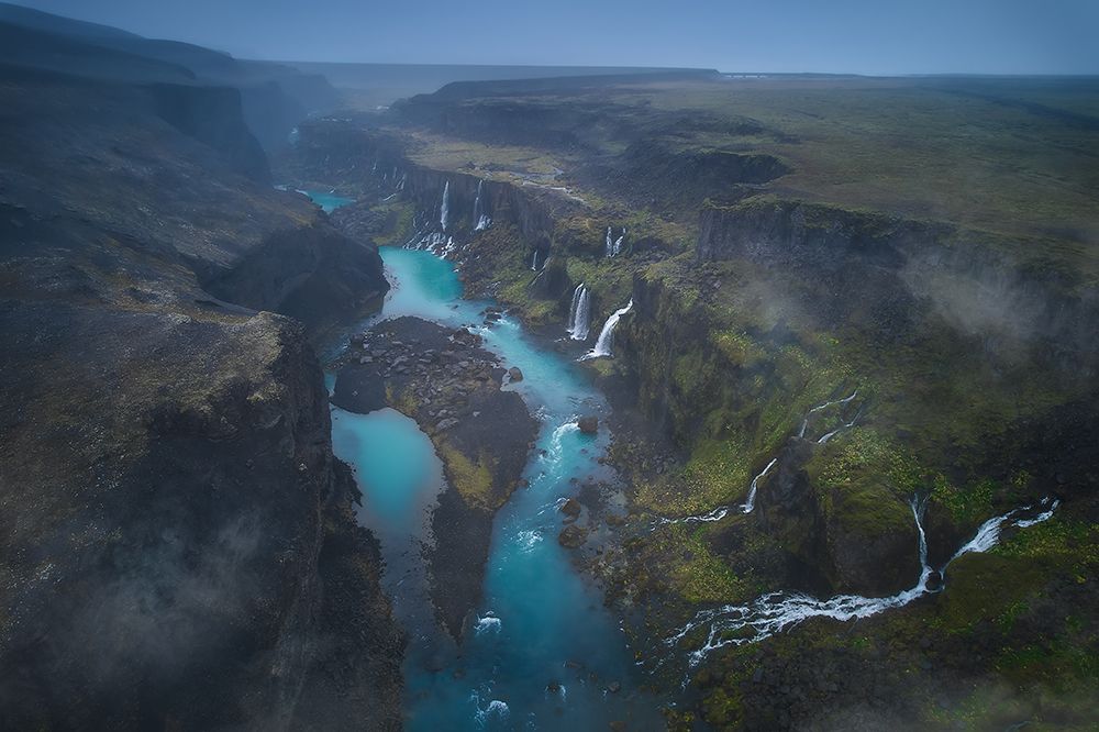 Land Of Thousand Waterfalls art print by Javier De La for $57.95 CAD