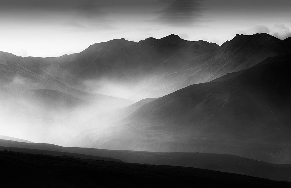 A Mountain Morning art print by Mike He for $57.95 CAD