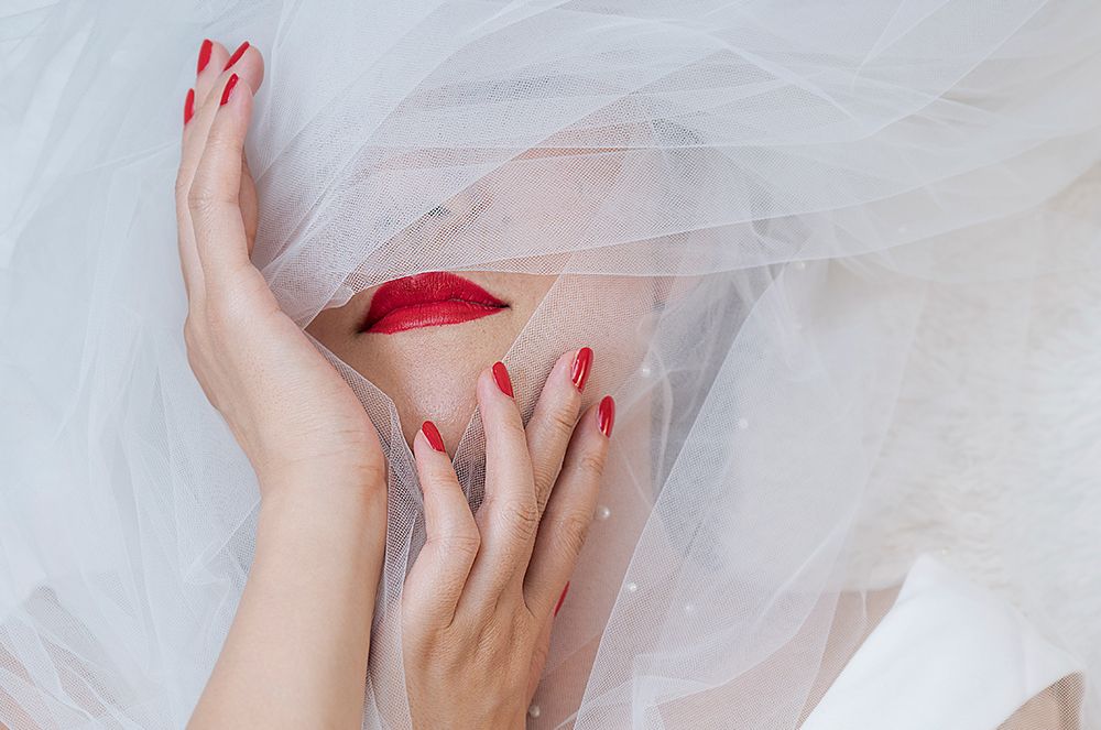 Scarlet in White art print by Emma Zhao for $57.95 CAD