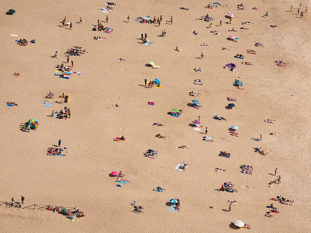 Colorful summer beach art print by Primoz Kozuh for $57.95 CAD