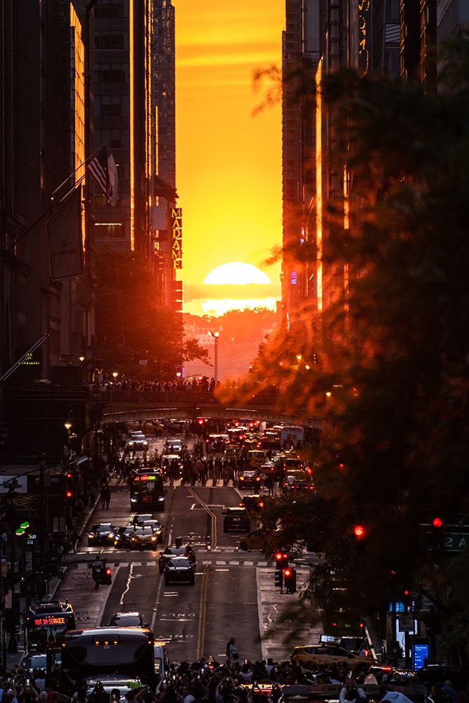 Manhattanhenge art print by Gengchen Wang for $57.95 CAD