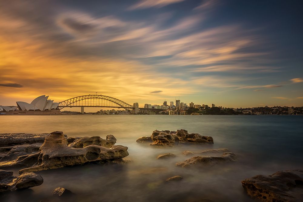 Syndey Oprea House Sunset art print by James Zhen Yu for $57.95 CAD