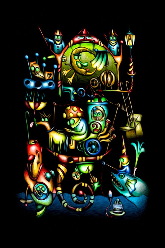 A mushroom cabbie-at sea - No. 3 art print by Rafal Kulik for $57.95 CAD