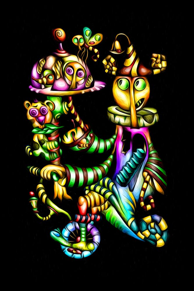 Dish of the day - crazy waiter art print by Rafal Kulik for $57.95 CAD