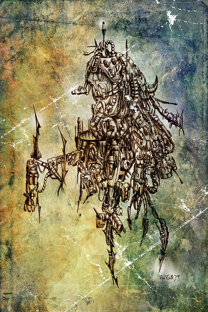 Alien odl fashion art print by Rafal Kulik for $57.95 CAD