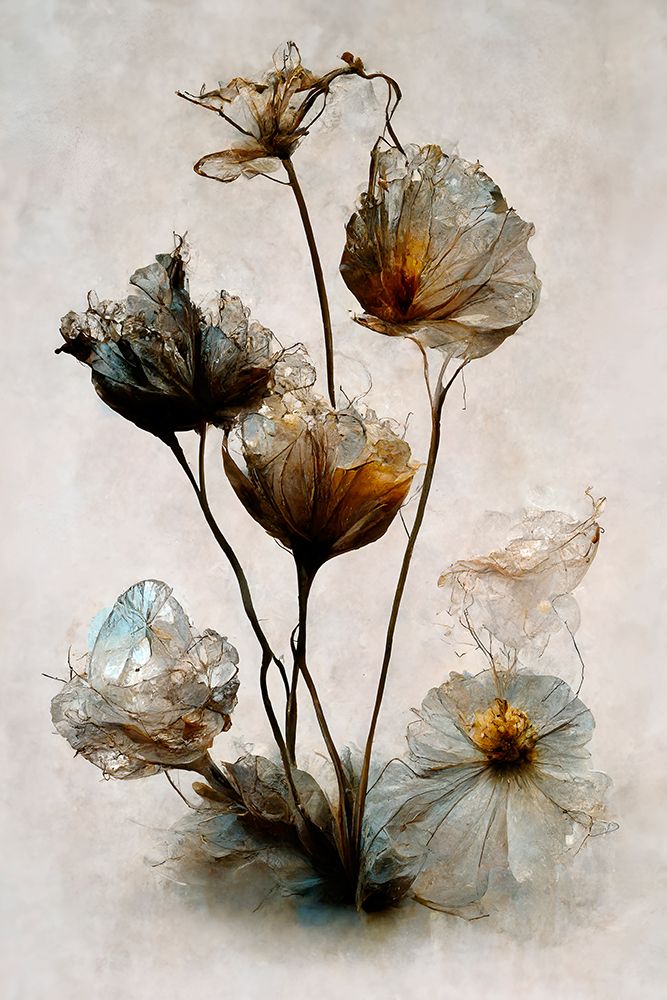 Crystal Flowers art print by Treechild for $57.95 CAD