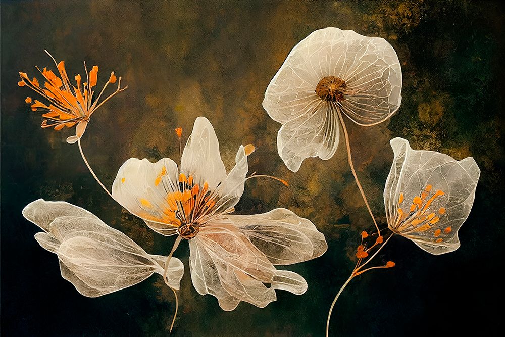 Transparent Flowers art print by Treechild for $57.95 CAD