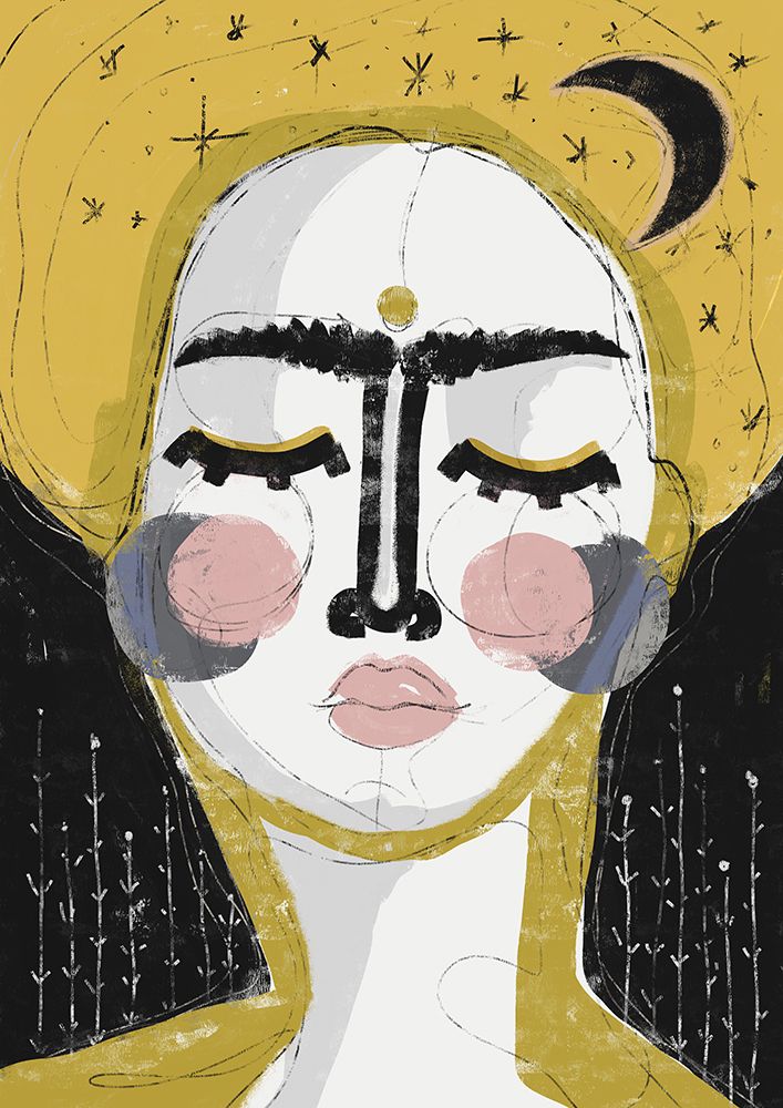 The Goddess Of The Night art print by Treechild for $57.95 CAD
