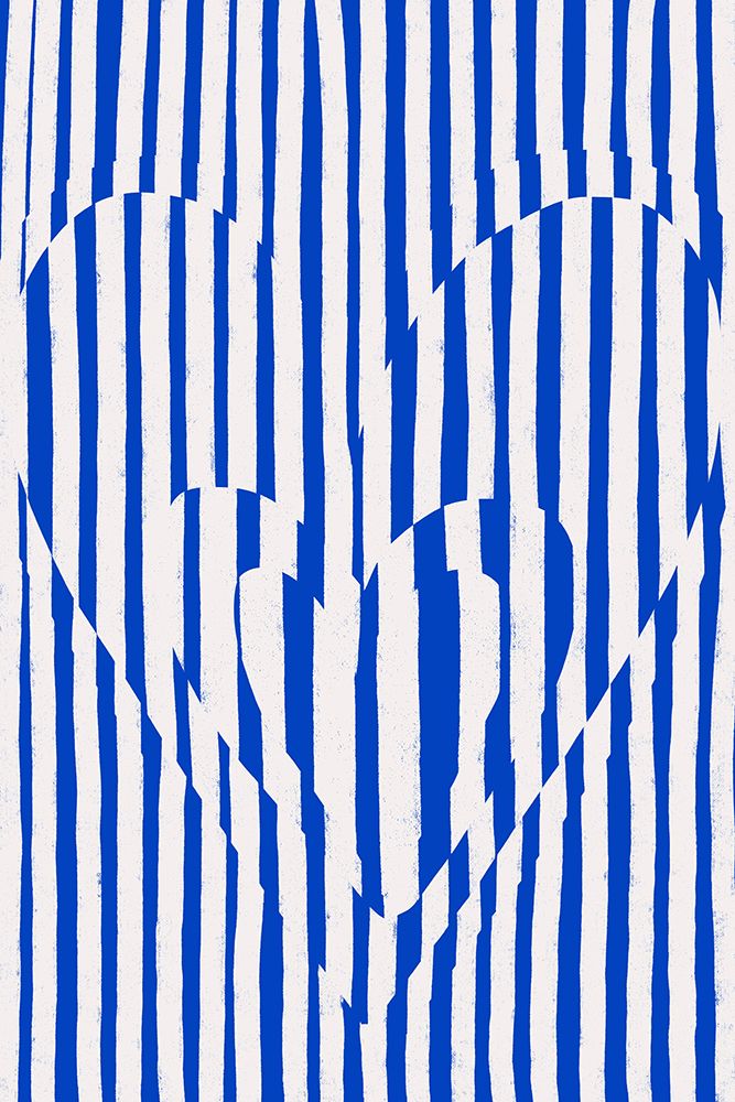 Hearts (Blue Version) art print by Treechild for $57.95 CAD