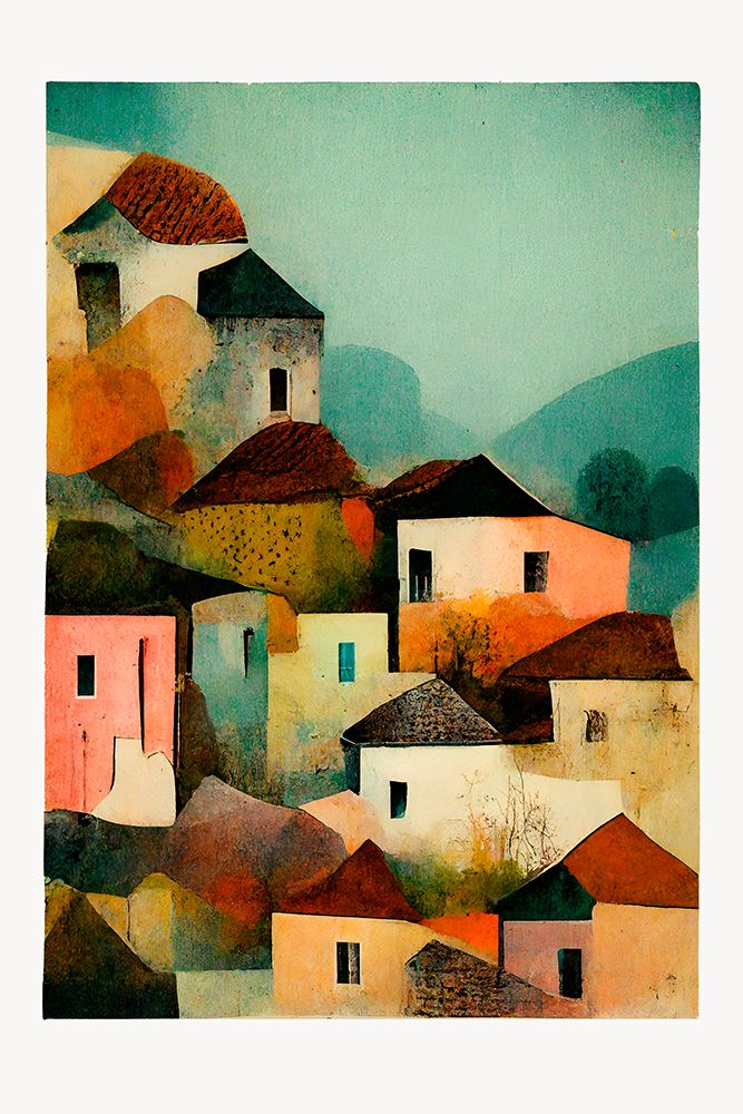 Italian Village art print by Treechild for $57.95 CAD
