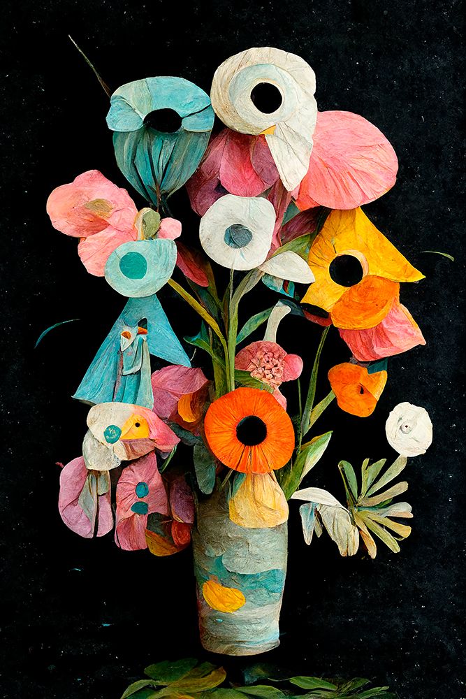 Les Fleurs art print by Treechild for $57.95 CAD