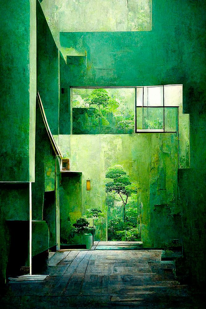 The Green House art print by Treechild for $57.95 CAD