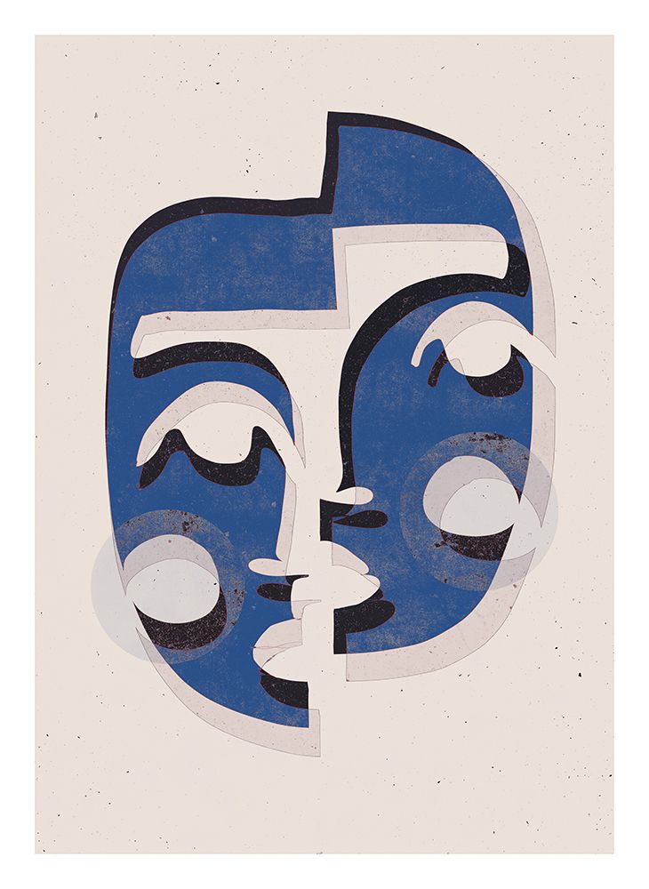 The Mask (Blue) art print by Treechild for $57.95 CAD