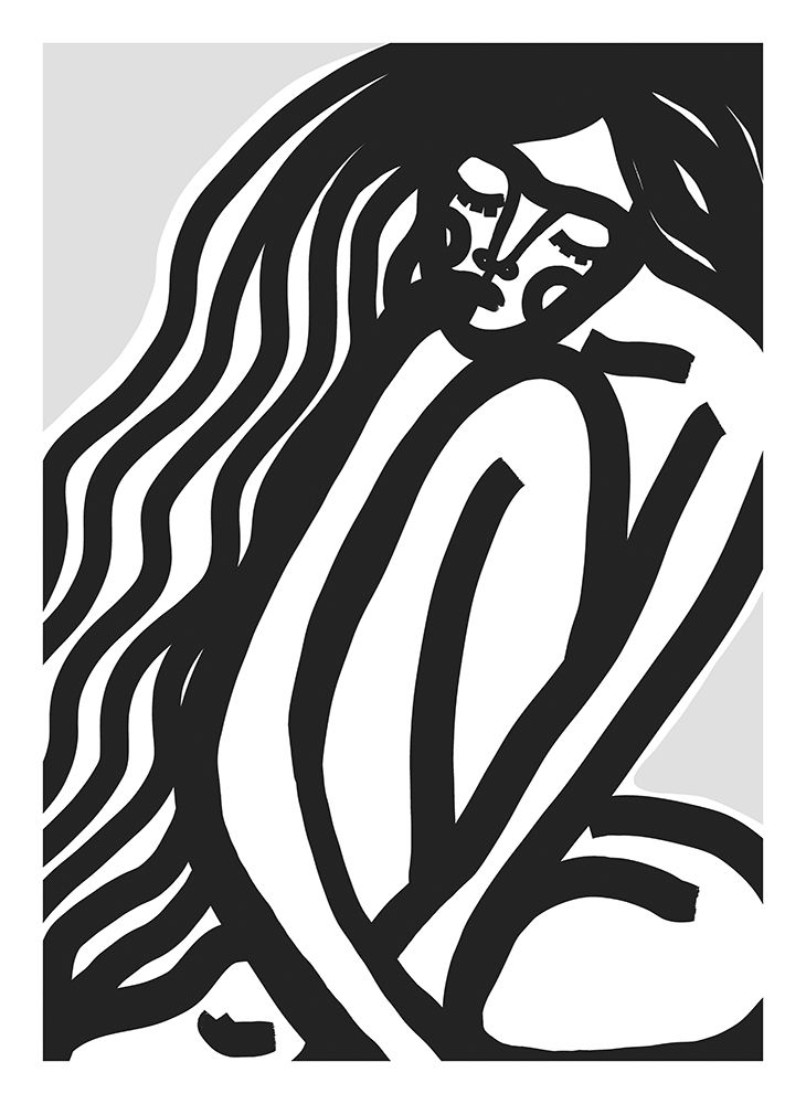 The Silence (Black) art print by Treechild for $57.95 CAD