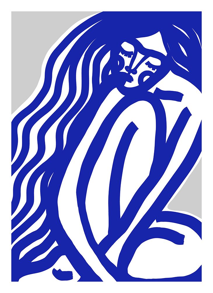 The Silence (Blue) art print by Treechild for $57.95 CAD