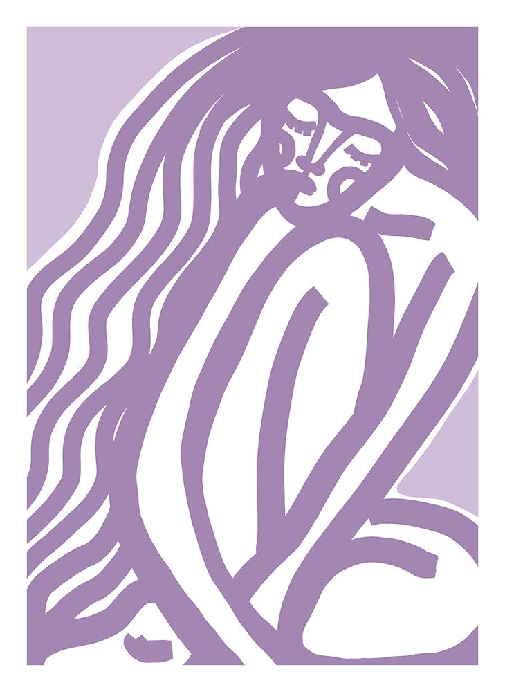 The Silence (Purple) art print by Treechild for $57.95 CAD