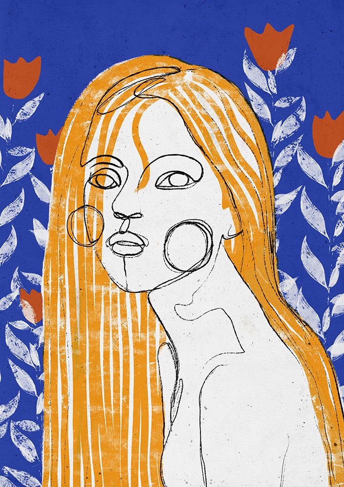 The Tulip Girl art print by Treechild for $57.95 CAD