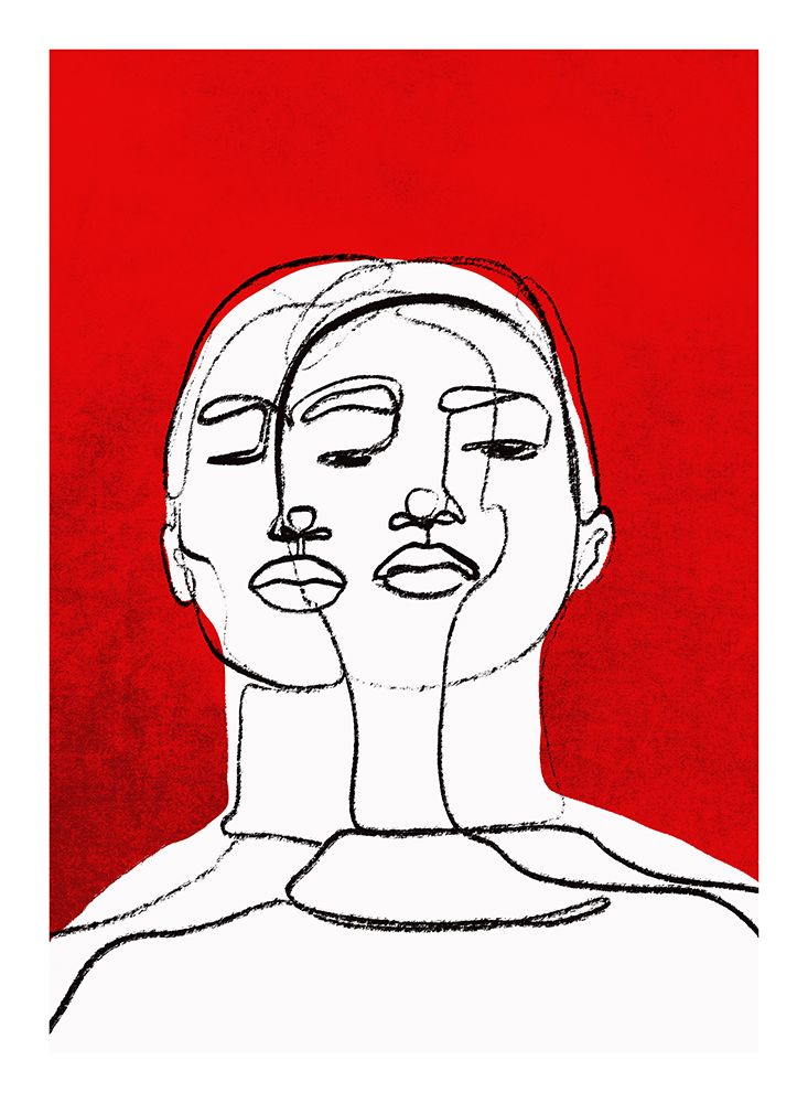 Twins art print by Treechild for $57.95 CAD