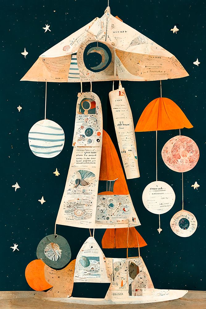 Ufo Mobile art print by Treechild for $57.95 CAD