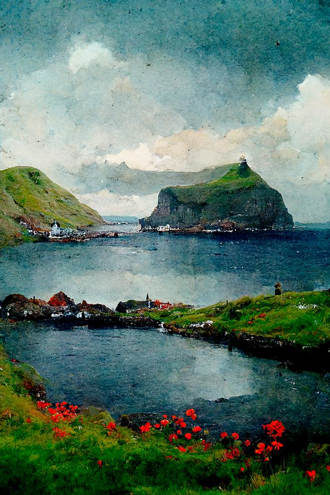 Beautiful Islands No 1 art print by Treechild for $57.95 CAD