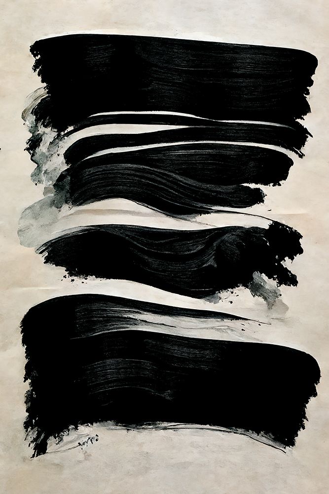 Black Strokes art print by Treechild for $57.95 CAD