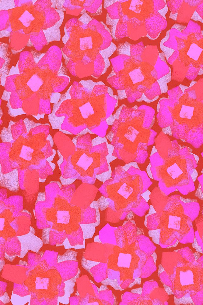 Cute Pink Blossom Pattern art print by Treechild for $57.95 CAD
