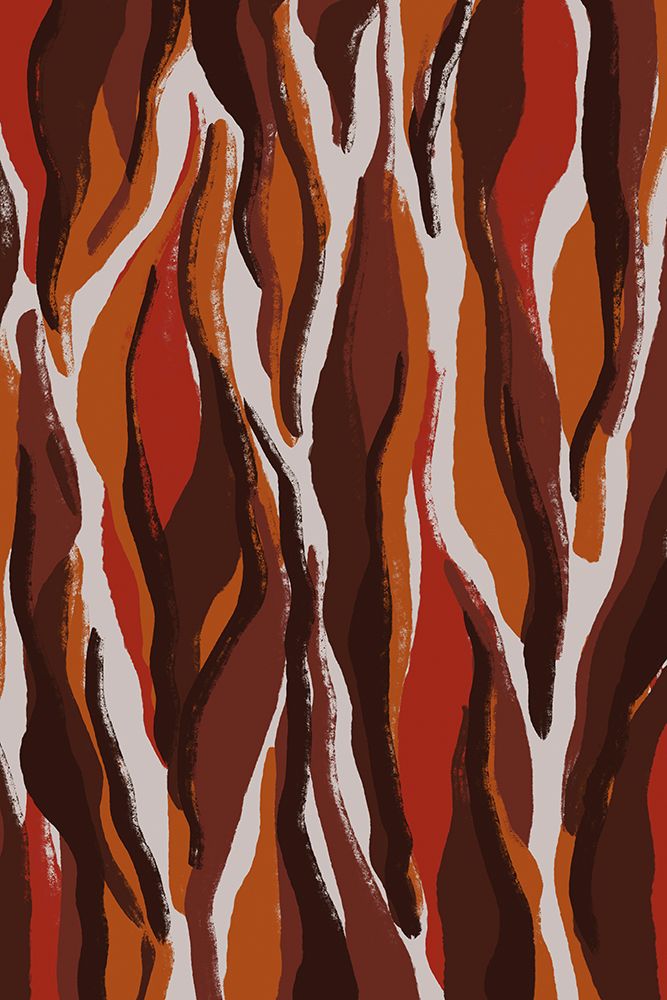 Earthy Tiger Pattern art print by Treechild for $57.95 CAD