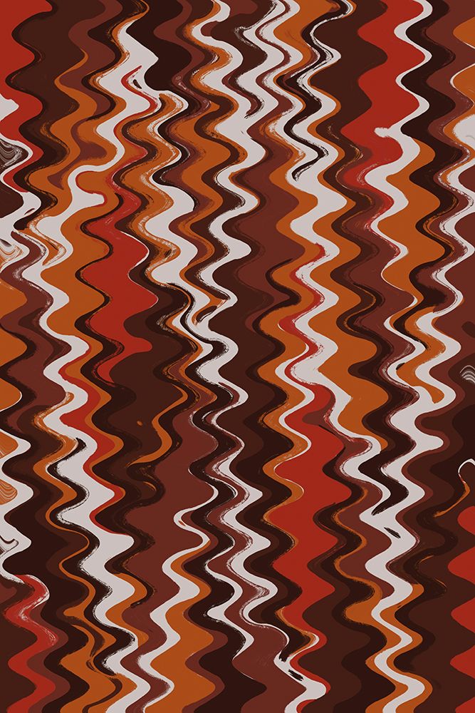 Earthy Color Zig Zag Pattern art print by Treechild for $57.95 CAD