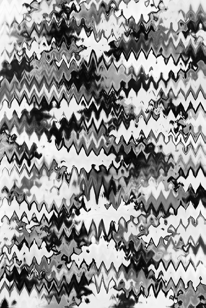 Black And White Zig Zag Pattern art print by Treechild for $57.95 CAD