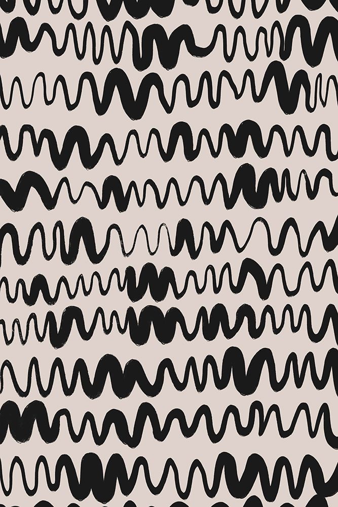 Black Waves Pattern art print by Treechild for $57.95 CAD