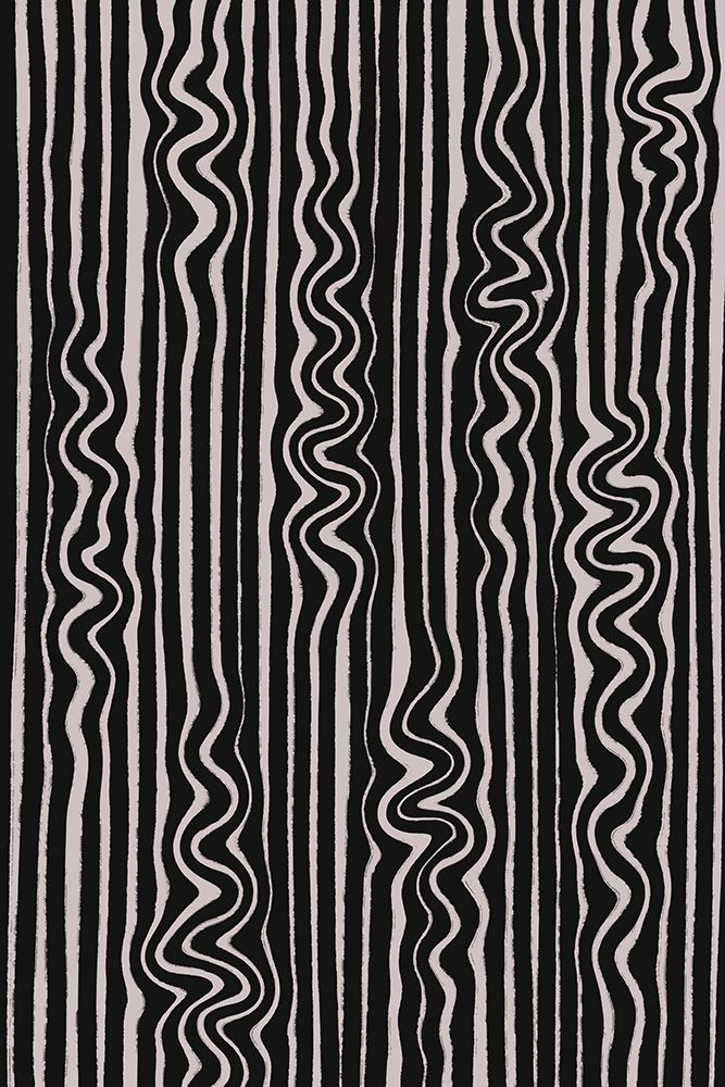 Waves in Stripes Pattern art print by Treechild for $57.95 CAD