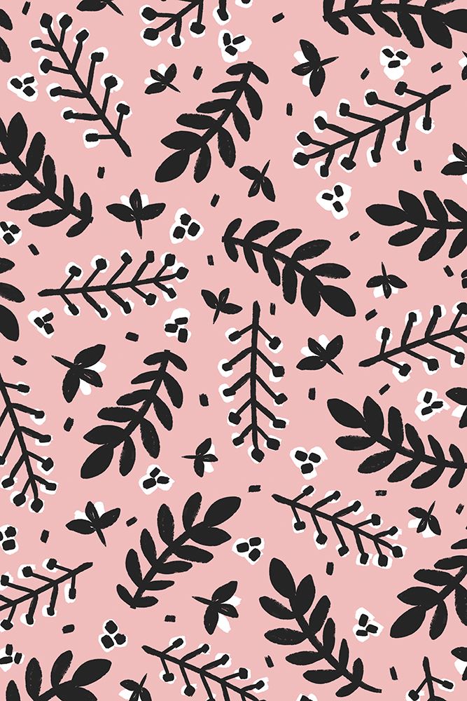 Branches And Berries (Pink) art print by Treechild for $57.95 CAD