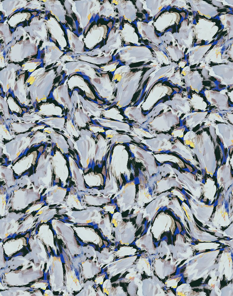 Blue Ice Flowers Pattern art print by Treechild for $57.95 CAD