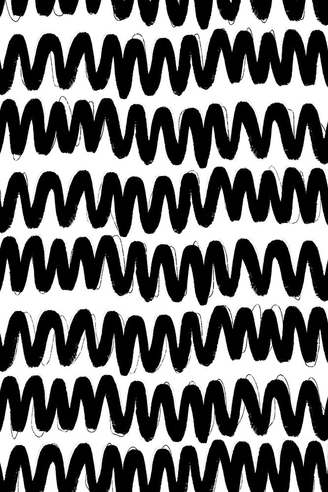 Black Zig Zag Pattern art print by Treechild for $57.95 CAD