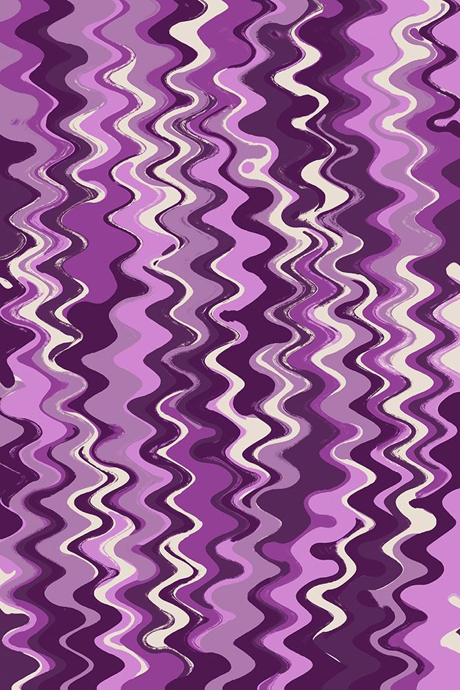 Purple Wavey Pattern art print by Treechild for $57.95 CAD