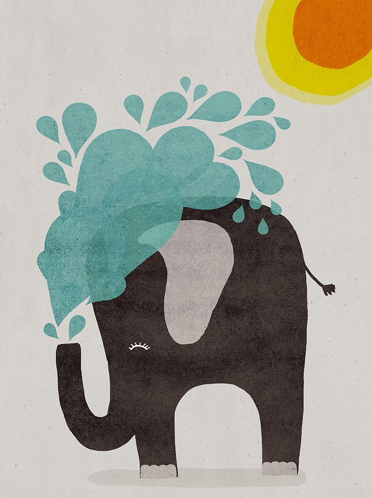 Funny elephant art print by Treechild for $57.95 CAD
