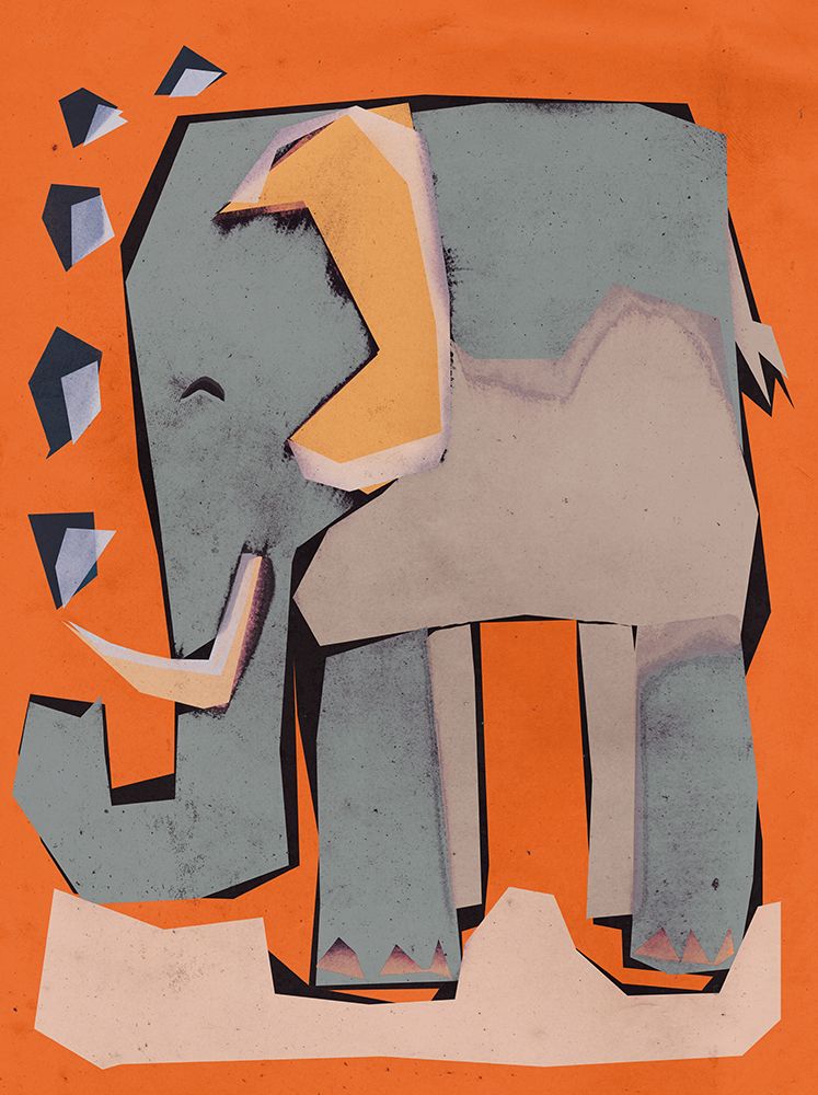 Happy Elephant art print by Treechild for $57.95 CAD